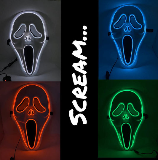 Scream Mask - LED Ghostface - Masque d'Halloween