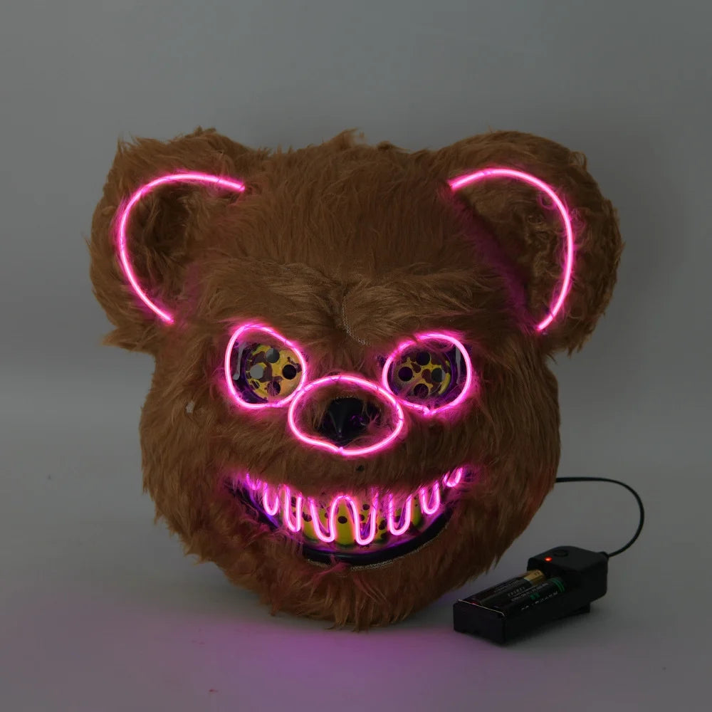 Masque ours fluorescent